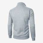 Jorvalore | Men’s Casual Knit Zip Jacket with Stand Collar and Pockets
