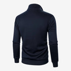 Jorvalore | Men’s Casual Knit Zip Jacket with Stand Collar and Pockets
