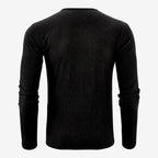 Jorvalore | Men's Casual Ribbed Henley Shirt for Autumn & Winter