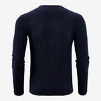 Jorvalore | Men's Casual Ribbed Henley Shirt for Autumn & Winter