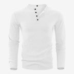 Jorvalore | Men's Casual Ribbed Henley Shirt for Autumn & Winter
