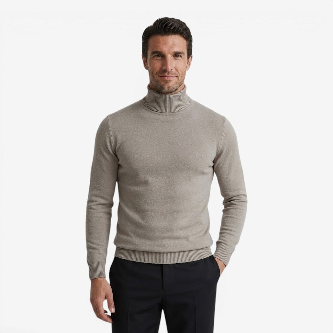 Jorvalore | Men's Casual Turtleneck Knit Jumper for Autumn & Winter