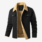 Jorvalore | Men's Classic Fleece Jacket Lapel Collar for Winter