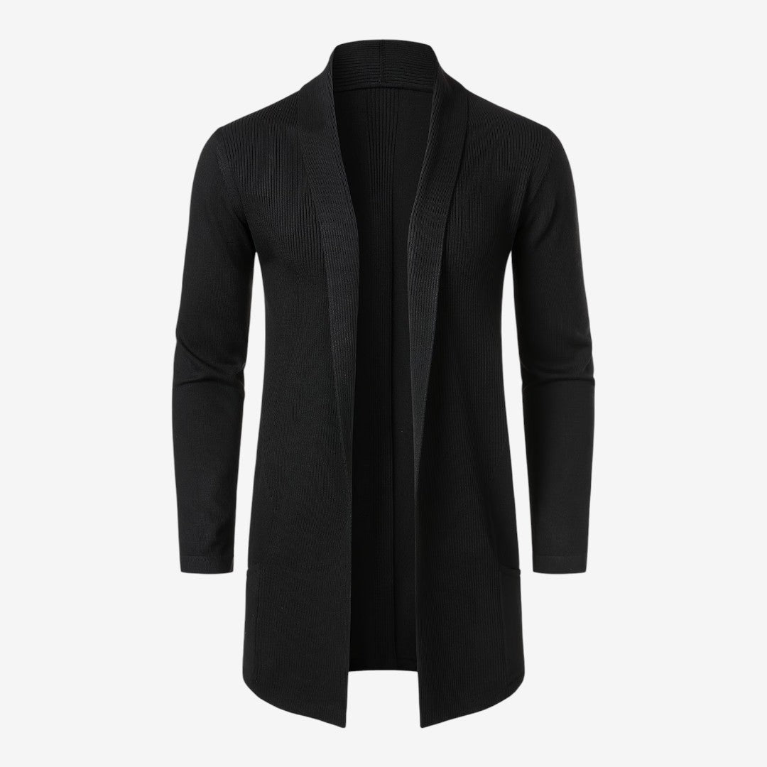 Jorvalore | Men's Classic Long Knit Cardigan Soft Warm Layering
