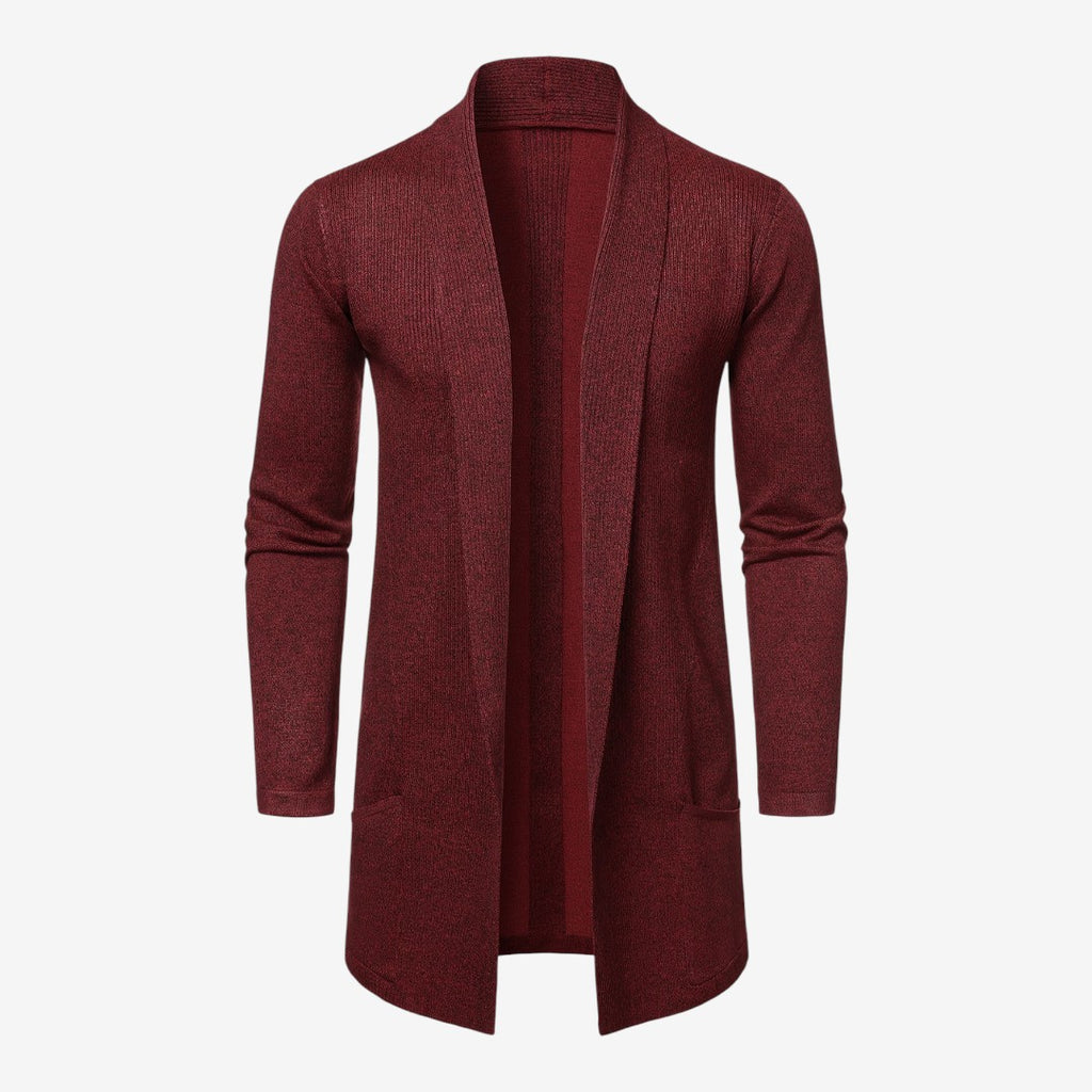 Jorvalore | Men's Classic Long Knit Cardigan Soft Warm Layering