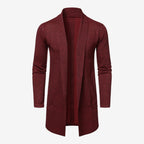 Jorvalore | Men's Classic Long Knit Cardigan Soft Warm Layering