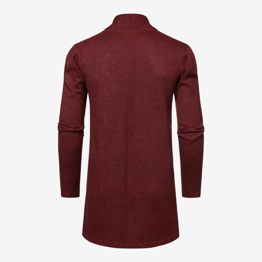 Jorvalore | Men's Classic Long Knit Cardigan Soft Warm Layering