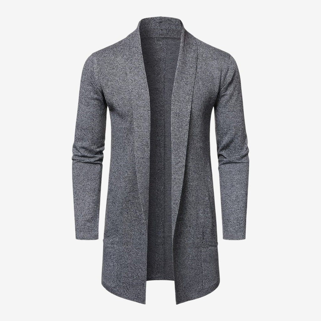 Jorvalore | Men's Classic Long Knit Cardigan Soft Warm Layering