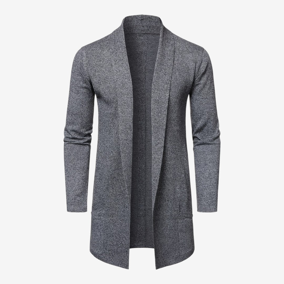 Jorvalore | Men's Classic Long Knit Cardigan Soft Warm Layering