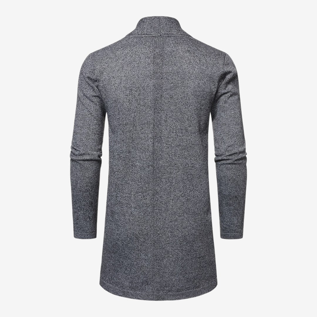 Jorvalore | Men's Classic Long Knit Cardigan Soft Warm Layering