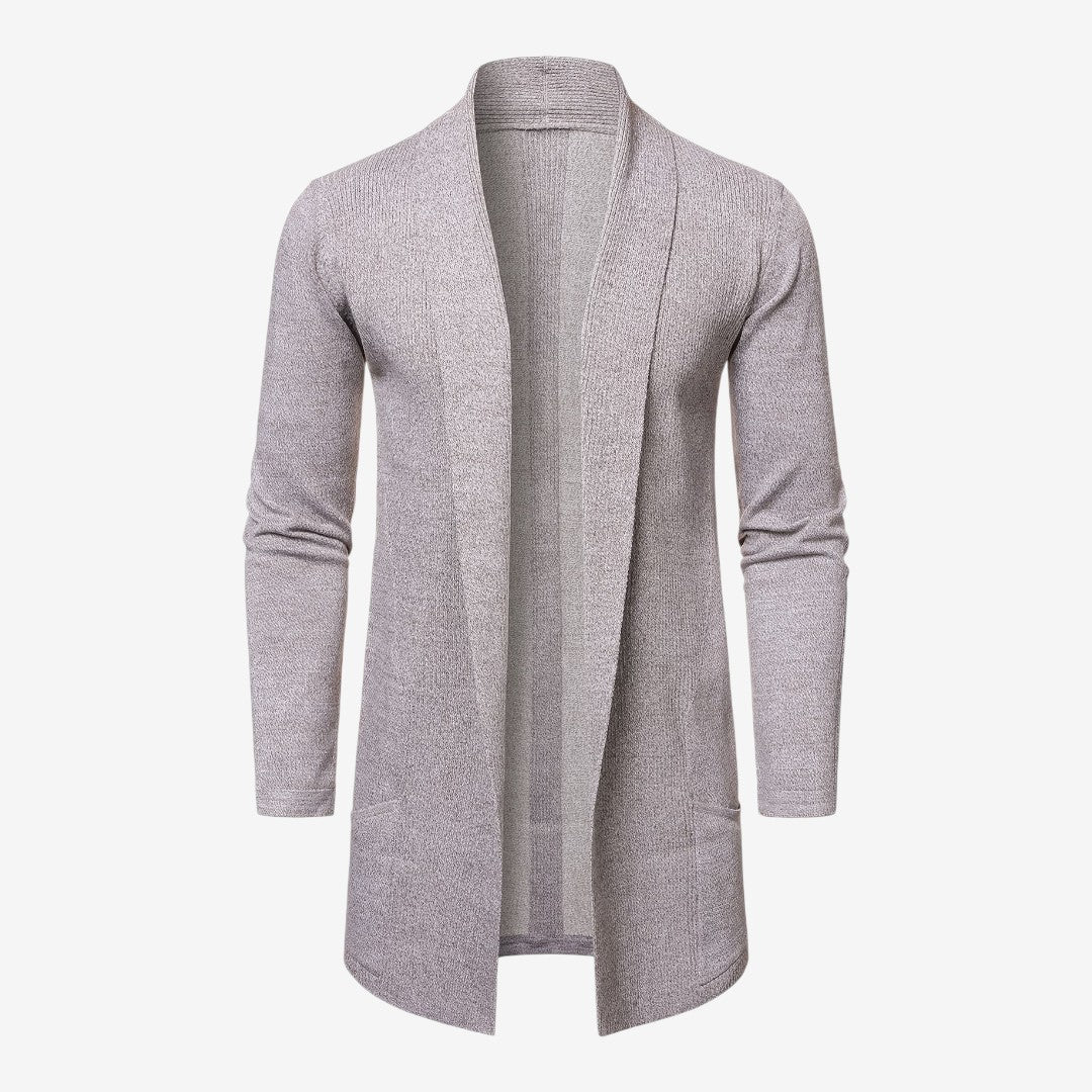 Jorvalore | Men's Classic Long Knit Cardigan Soft Warm Layering