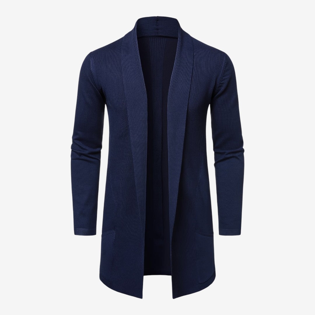 Jorvalore | Men's Classic Long Knit Cardigan Soft Warm Layering