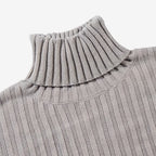 Jorvalore | Men's Classic Ribbed Turtleneck Jumper Plus Size