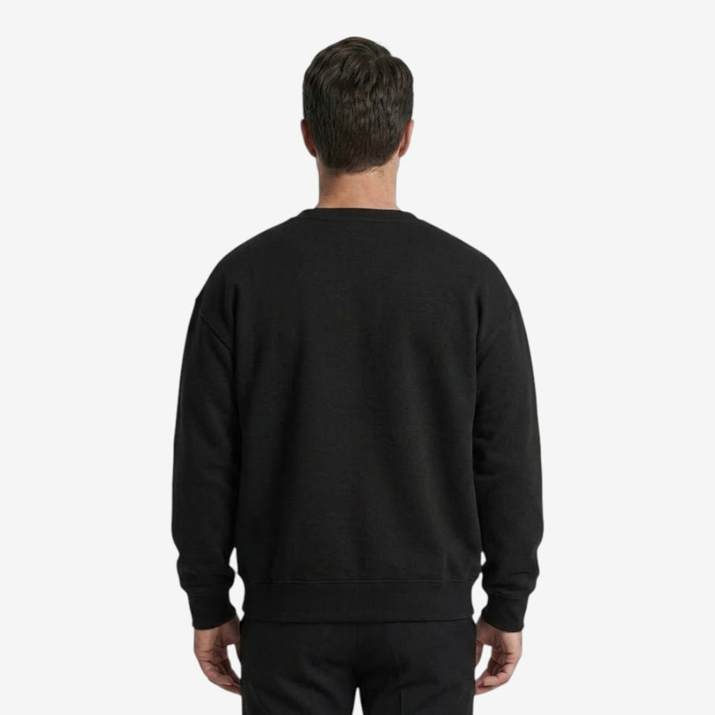 Jorvalore | Men's Cotton Blend Crew-Neck Sweatshirt Comfortable Casual Fit