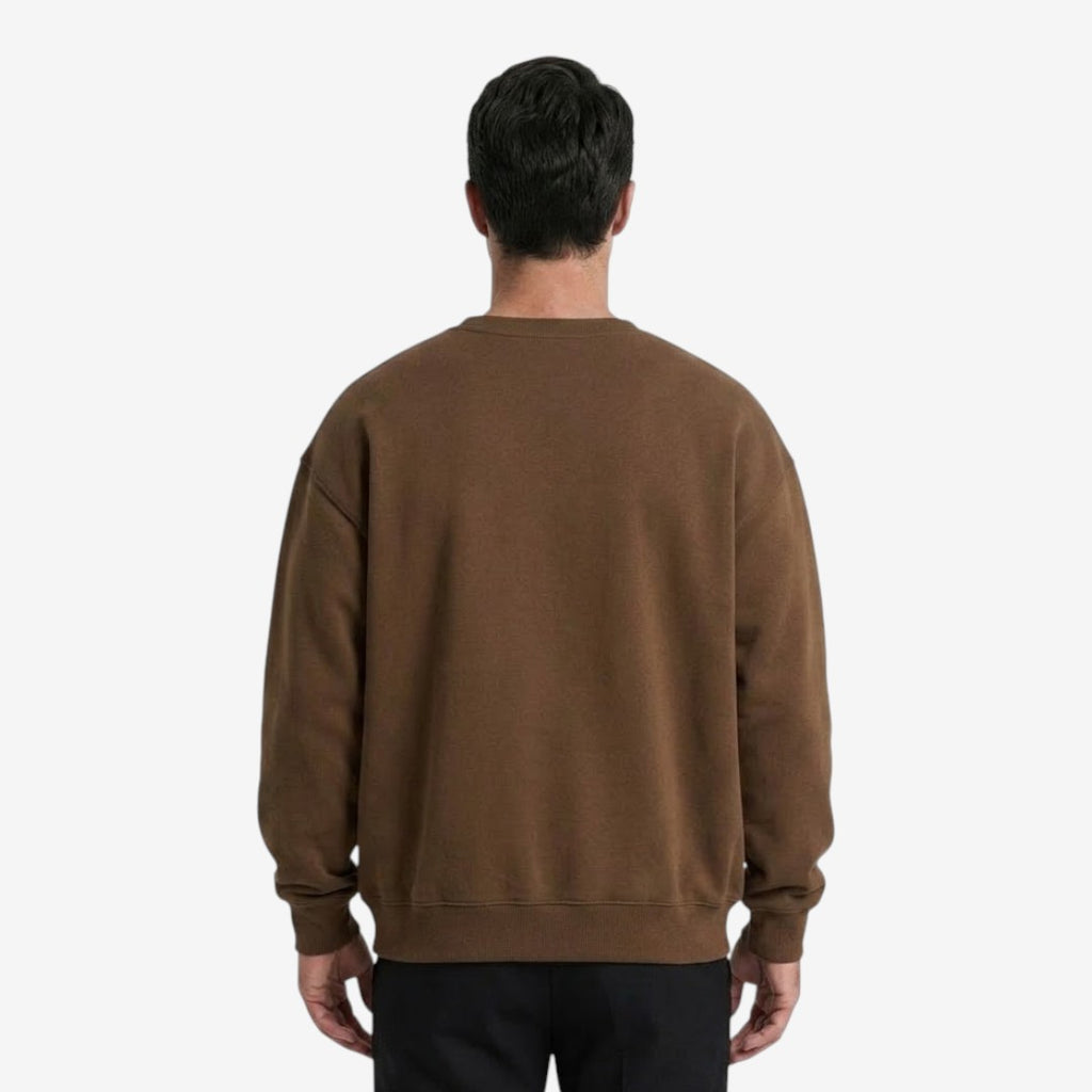Jorvalore | Men's Cotton Blend Crew-Neck Sweatshirt Comfortable Casual Fit