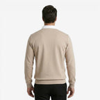 Jorvalore | Men's Cotton Knit Polo Jumper for Autumn Winter Style