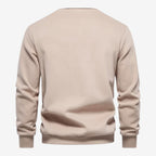 Jorvalore | Men's Cotton Knit Polo Jumper for Autumn Winter Style
