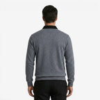 Jorvalore | Men's Cotton Knit Polo Jumper for Autumn Winter Style