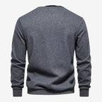 Jorvalore | Men's Cotton Knit Polo Jumper for Autumn Winter Style