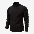 Jorvalore | Men's High Neck Textured Knit Jumper Soft Comfortable Fit