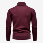 Jorvalore | Men's High Neck Textured Knit Jumper Soft Comfortable Fit