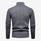 Jorvalore | Men's High Neck Textured Knit Jumper Soft Comfortable Fit