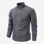 Jorvalore | Men's High Neck Textured Knit Jumper Soft Comfortable Fit