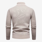 Jorvalore | Men's High Neck Textured Knit Jumper Soft Comfortable Fit