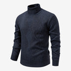 Jorvalore | Men's High Neck Textured Knit Jumper Soft Comfortable Fit