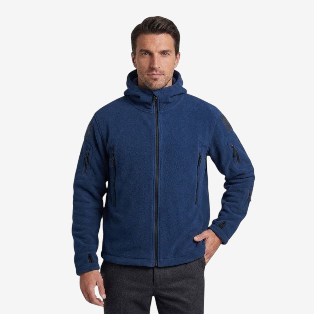 Jorvalore | Men’s Hooded Zip-Up Winter Jacket for Outdoor Wear