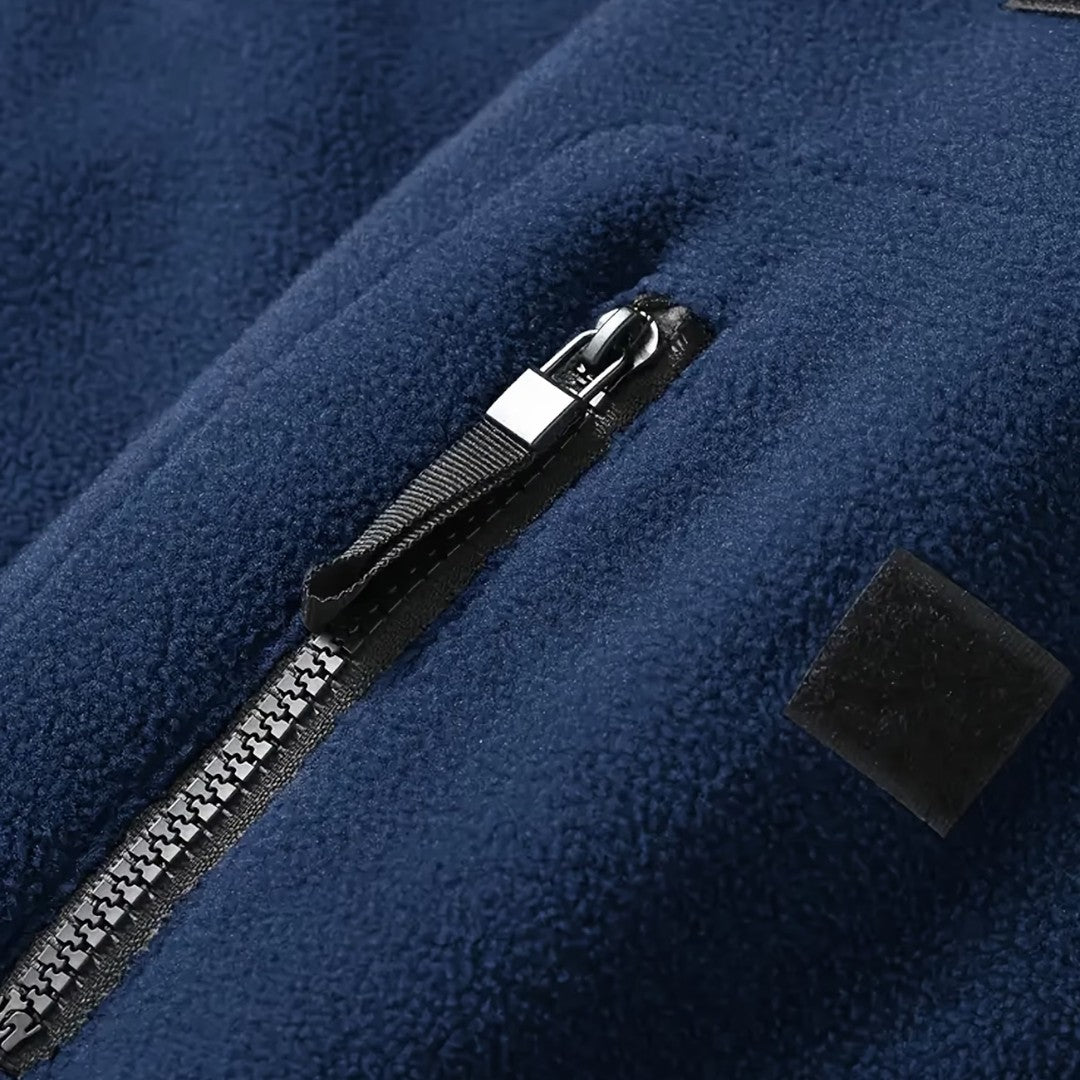 Jorvalore | Men’s Hooded Zip-Up Winter Jacket for Outdoor Wear