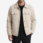 Jorvalore | Men's Knit Corduroy Button Jacket with Pockets
