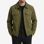 Jorvalore | Men's Knit Corduroy Button Jacket with Pockets