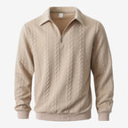 Jorvalore | Men's Knit Quarter Zip Jumper Warm Casual Everyday Wear