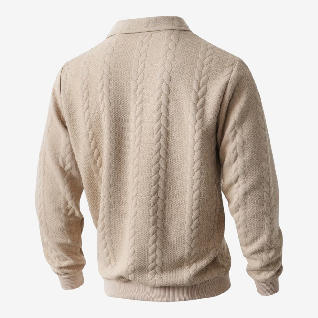 Jorvalore | Men's Knit Quarter Zip Jumper Warm Casual Everyday Wear