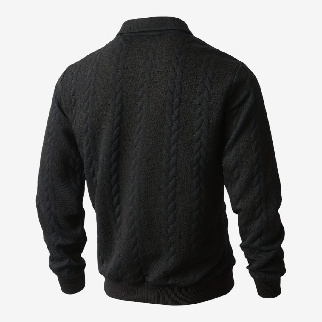 Jorvalore | Men's Knit Quarter Zip Jumper Warm Casual Everyday Wear