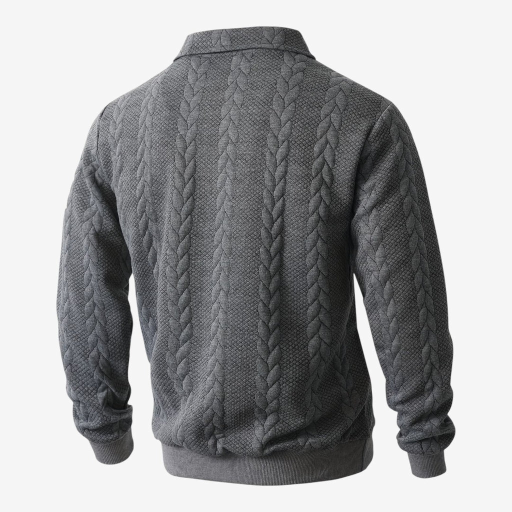Jorvalore | Men's Knit Quarter Zip Jumper Warm Casual Everyday Wear