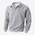 Jorvalore | Men's Knit Quarter Zip Jumper Warm Casual Everyday Wear
