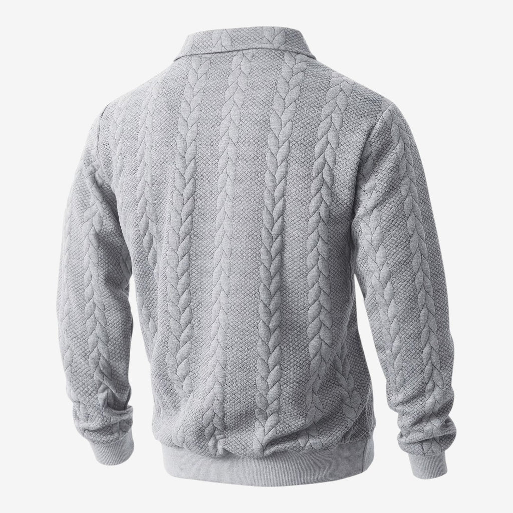Jorvalore | Men's Knit Quarter Zip Jumper Warm Casual Everyday Wear