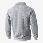 Jorvalore | Men's Knit Quarter Zip Jumper Warm Casual Everyday Wear