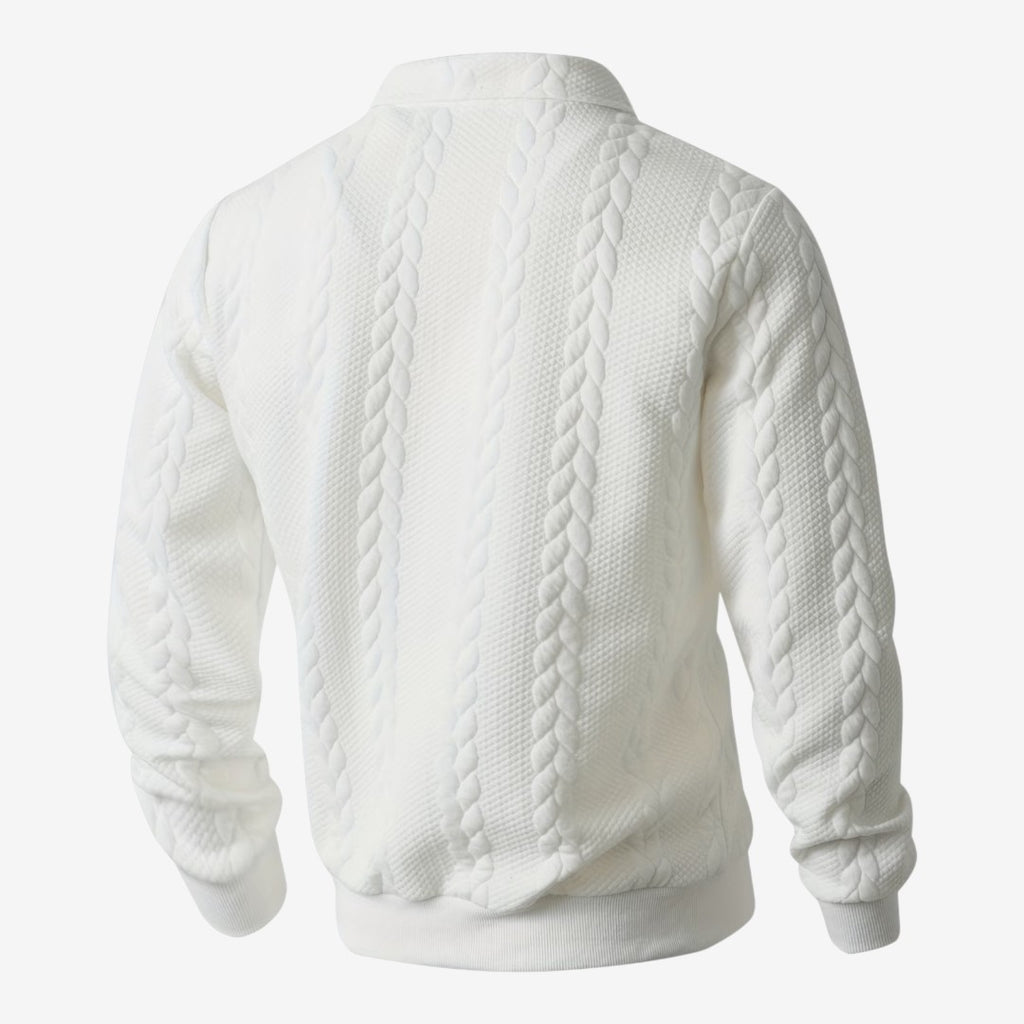 Jorvalore | Men's Knit Quarter Zip Jumper Warm Casual Everyday Wear