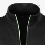 Jorvalore | Men’s Knit Zip Jacket High Neck Slim Fit with Zip Pockets