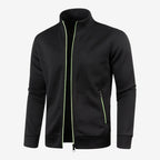 Jorvalore | Men’s Knit Zip Jacket High Neck Slim Fit with Zip Pockets