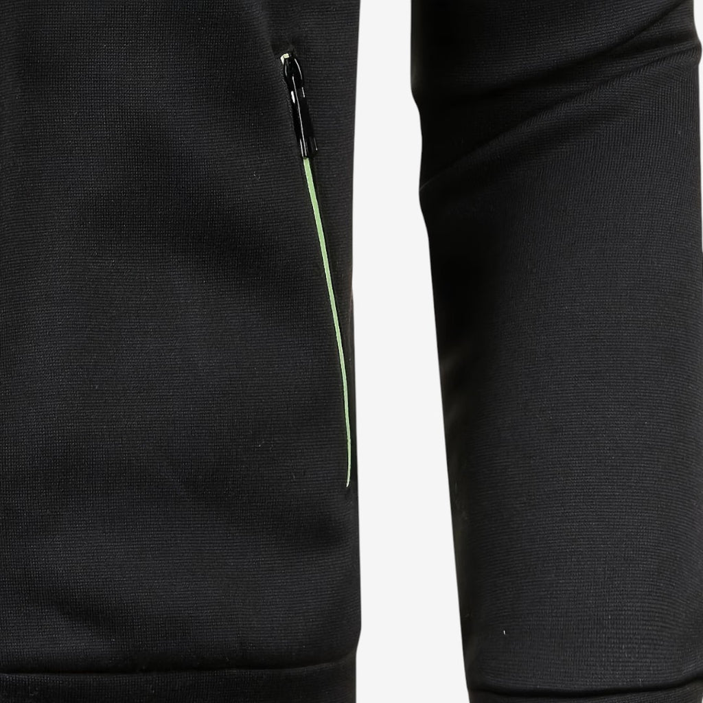 Jorvalore | Men’s Knit Zip Jacket High Neck Slim Fit with Zip Pockets