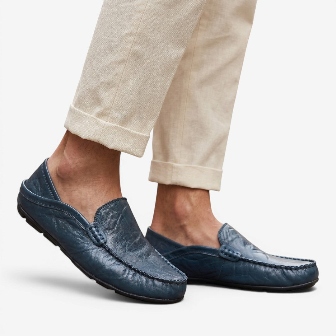 Jorvalore | Men's Leather Loafers Comfortable Slip-On Shoes for Everyday Wear