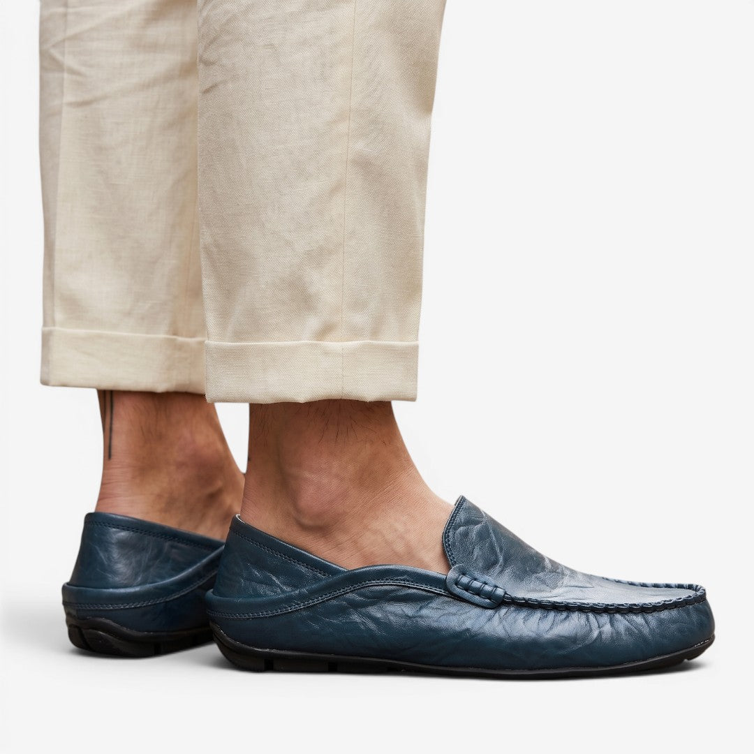 Jorvalore | Men's Leather Loafers Comfortable Slip-On Shoes for Everyday Wear