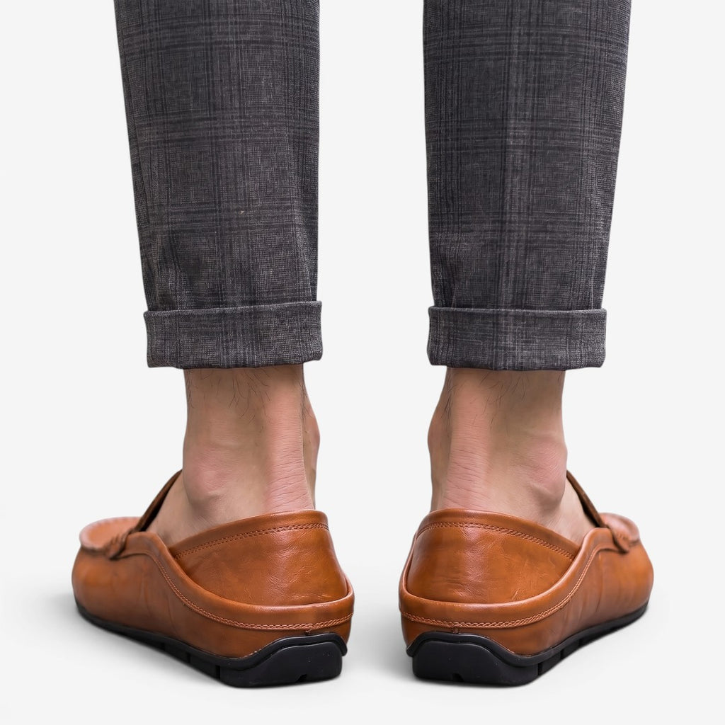 Jorvalore | Men's Leather Loafers Comfortable Slip-On Shoes for Everyday Wear