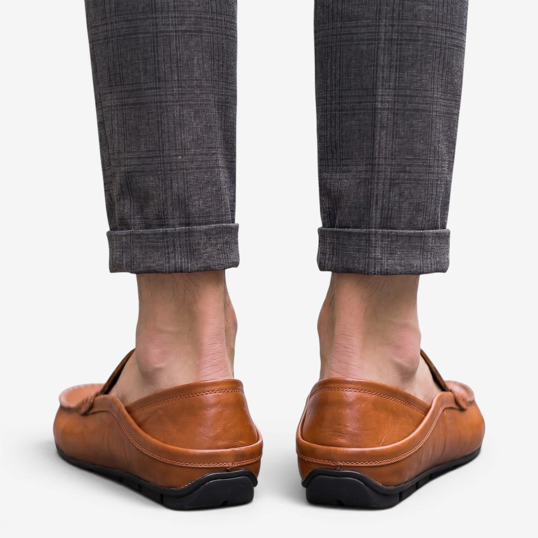 Jorvalore | Men's Leather Loafers Comfortable Slip-On Shoes for Everyday Wear
