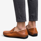 Jorvalore | Men's Leather Loafers Comfortable Slip-On Shoes for Everyday Wear