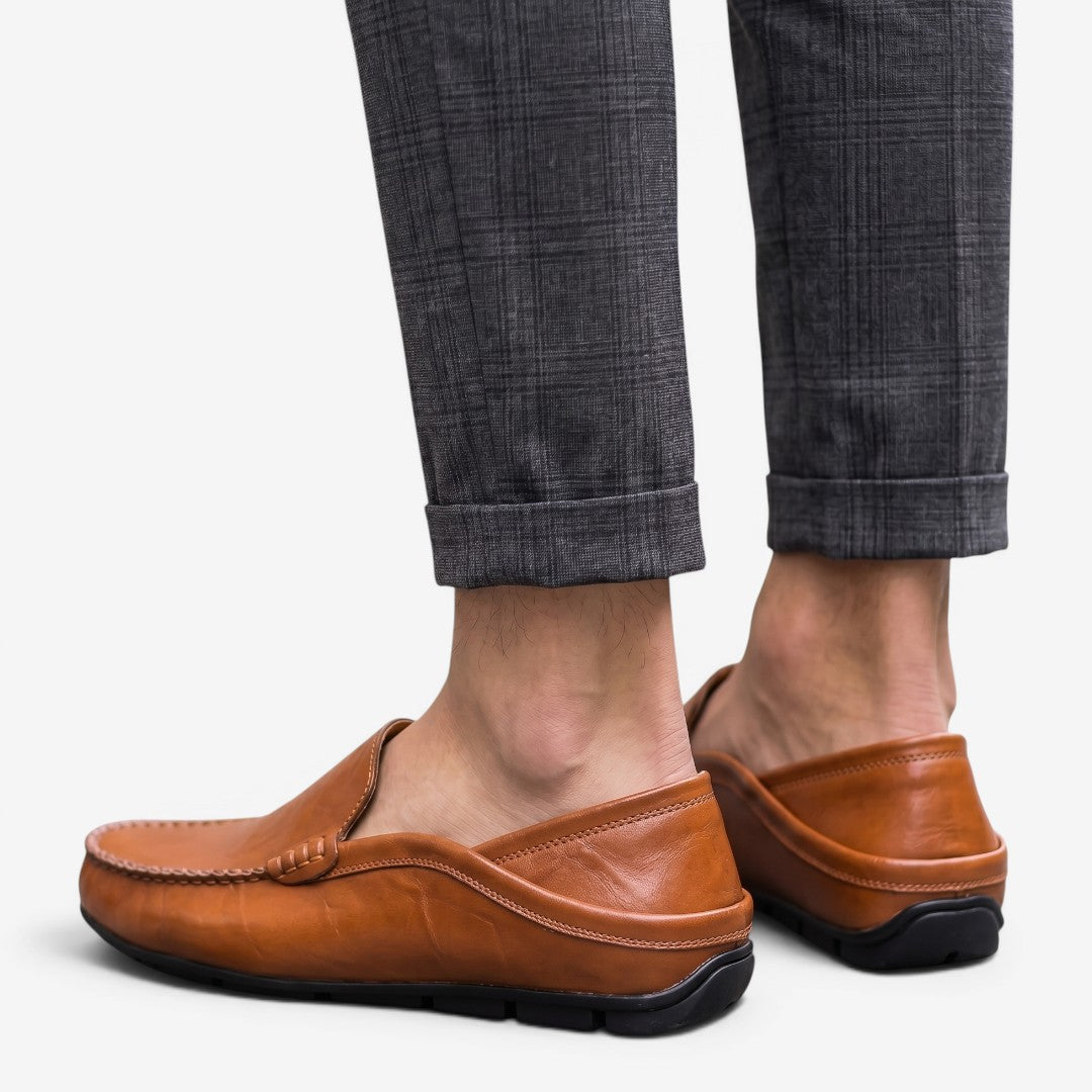 Jorvalore | Men's Leather Loafers Comfortable Slip-On Shoes for Everyday Wear